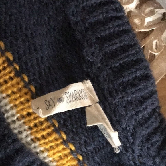 Skies in sparrow striped sweater size L multicolor E - Picture 4 of 5